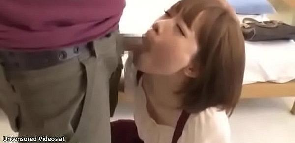  Japanese busty teen accepts to fuck random man